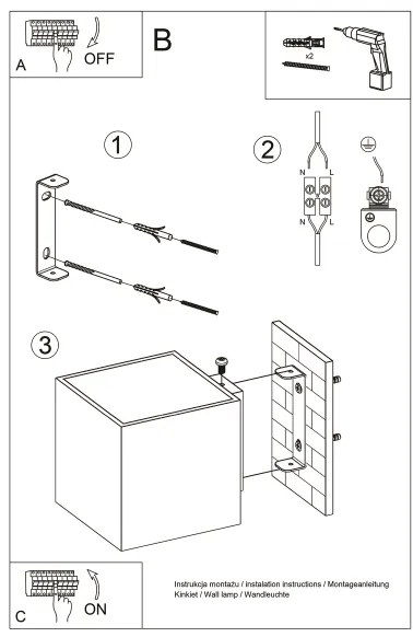 Brilagi - LED Nástenné svietidlo MURO 1xG9/4W/230V čierna