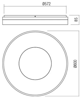 Redo 01-2004 - stmievateľné LED stropné svietidlo MAYA LED/75W/230V priemer 60 cm zlaté