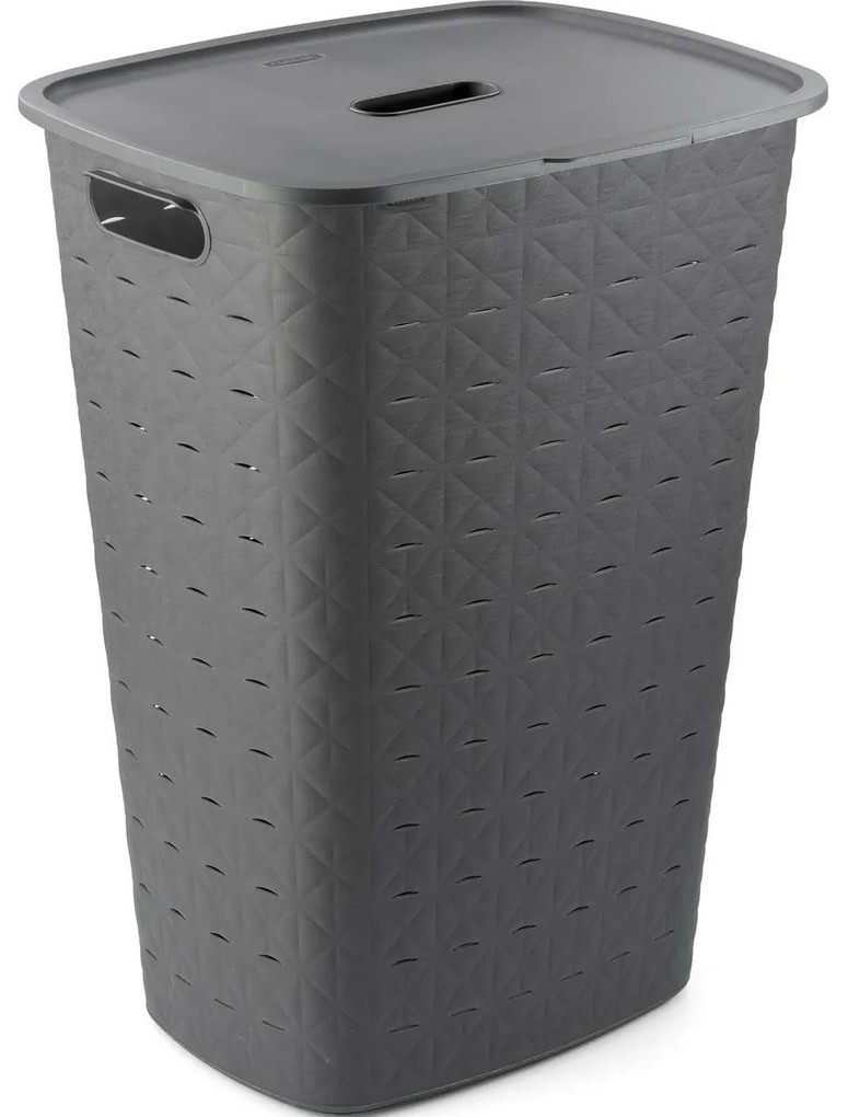 Curver Kôš na špinavú bielizeň Softex 56 l, tmavosivá