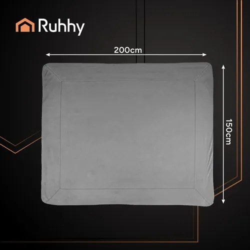 Ruhhy 26292 Obojstranná deka s baránkom 150 x 200 cm, tmavosivá