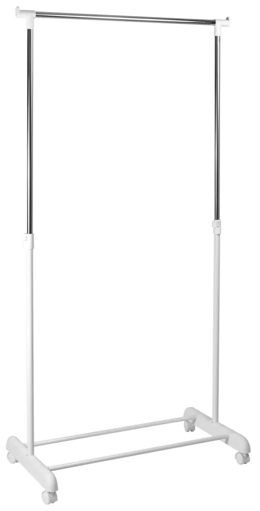 Pojazdný stojan na oblečenie Ida 66 cm biely