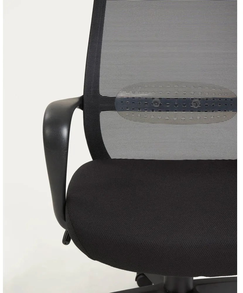 Čierna kancelárska stolička Melva – Kave Home