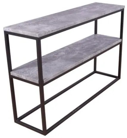 Rise Double konzolový stolík čierna/sivá 110x30