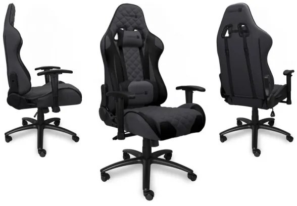 CONNECT IT CGC-1200-GY - Herná stolička Monaco Pro sivá/čierna