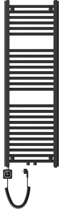 Mexen Mars, elektrické vykurovacie teleso 1200 x 400 mm, 400 W, čierna, W110-1200-400-6400-70