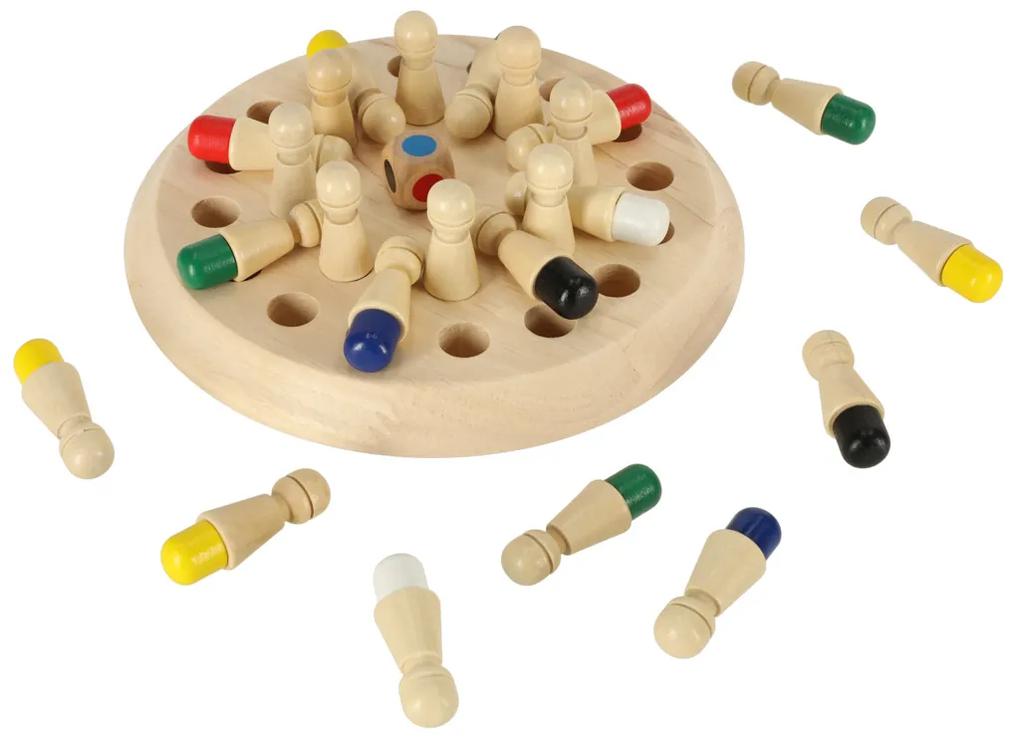 Pamäť puzzle hra čínske zápas farby drevené