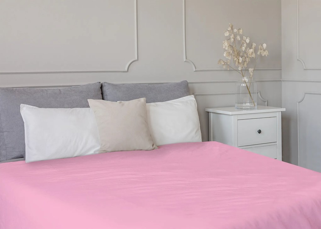 TipTrade Prestieradlo Jersey STANDARD 180x200 cm - Ružová
