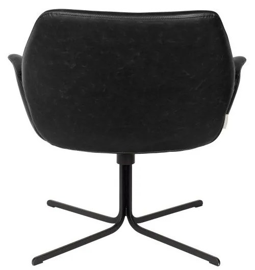 Čierna stolička Zuiver Nikki