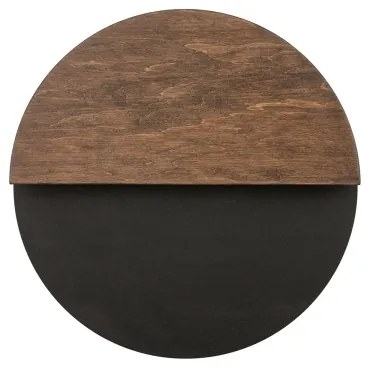 LED Nástenné svietidlo LUNA LED/7W/230V pr. 26 cm čierna/hnedá