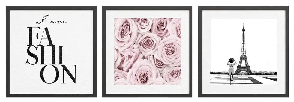 Obrazy v súprave 3 ks 30x40 cm Parisienne – Styler