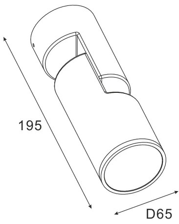 Zuma Line SJ14401 - Vonkajšie nást. svietidlo NOCTURNE 1xGU10/35W/230V IP65 čierna