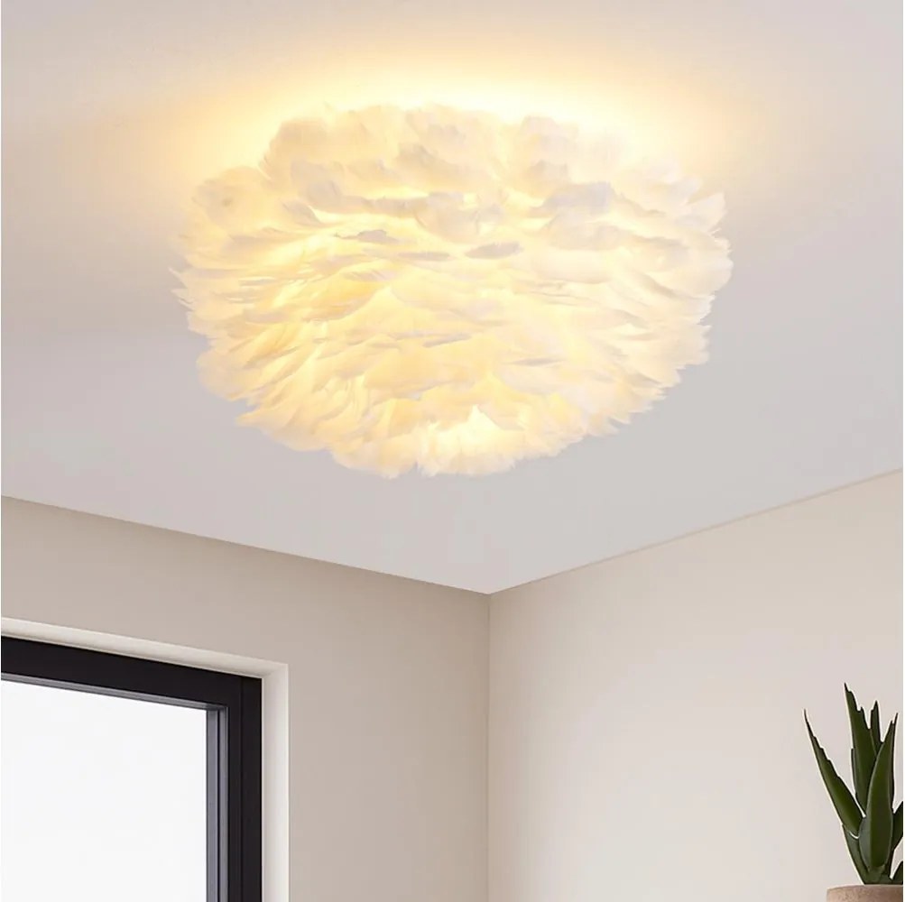 BRILAGI - Stropné svietidlo FEATHER 3xE27/40W/230V priemer 50 cm biela
