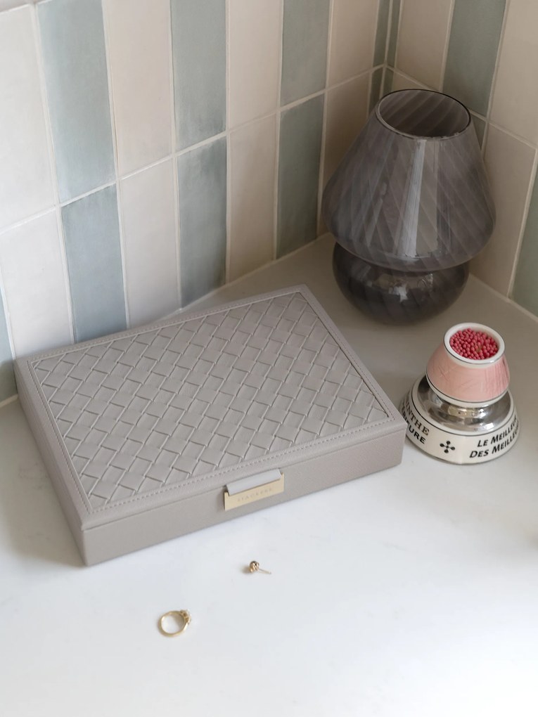 Krabička na šperky Stackers s pokrievkou classic taupe