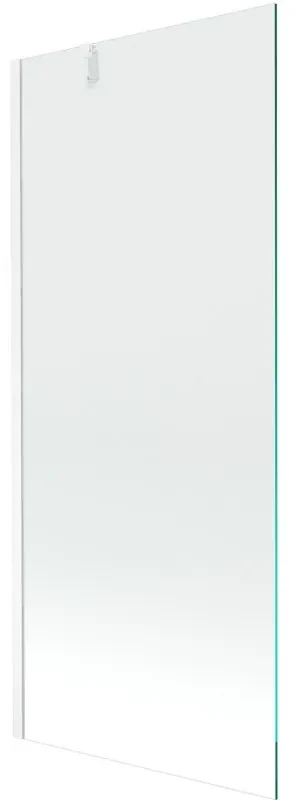 Mexen Next vaňová zástena jednokrídlová 80 x 150 cm, Transparentné, Biela - 895-080-000-00-00-20