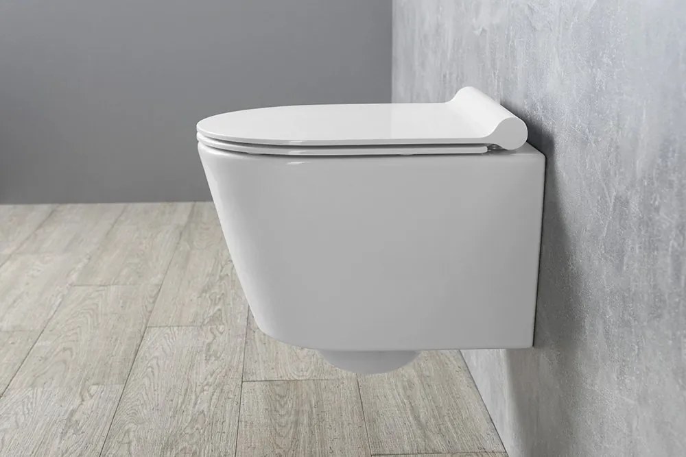 GSI GSI, KUBE X, NORM WC sedátko Soft Close SLIM, duroplast, biela, MS76SN11