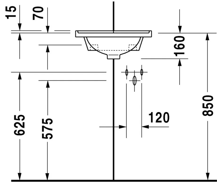 Duravit Starck 3 - Rohové umývadielko 430x380 mm, biela 0752440000