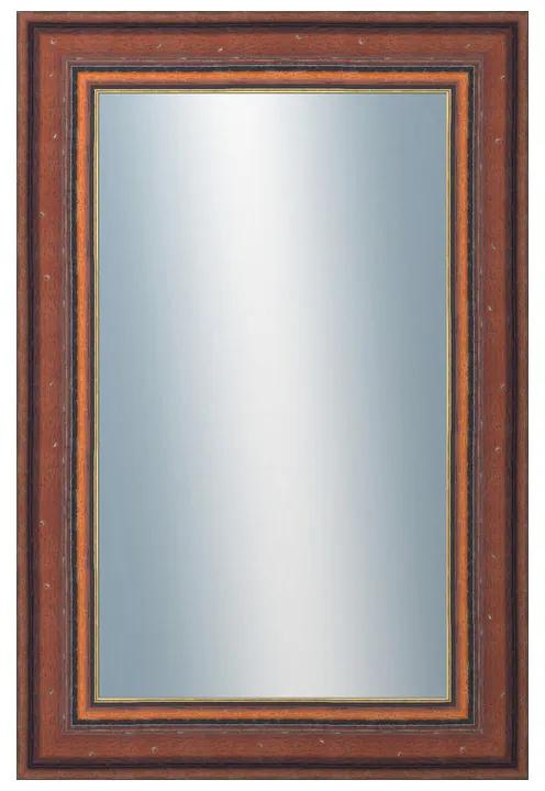 DANTIK - Zrkadlo v rámu, rozmer s rámom 40x60 cm z lišty ANGLIE hnedá Au Linka (612)