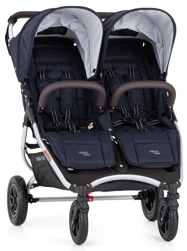 VALCO BABY Kočík dvojičkový vrátane nánožníkov Snap Duo Sport - navy