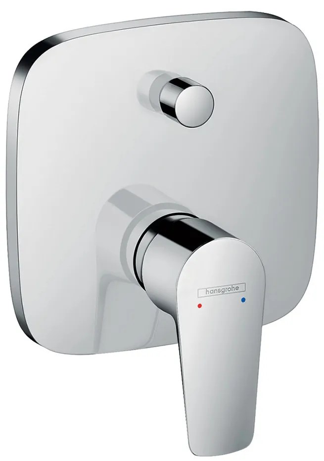 Hansgrohe Talis E, páková vaňová batéria pod omietku s prepínačom pre 2 telesá, chrómová, HAN-71745000