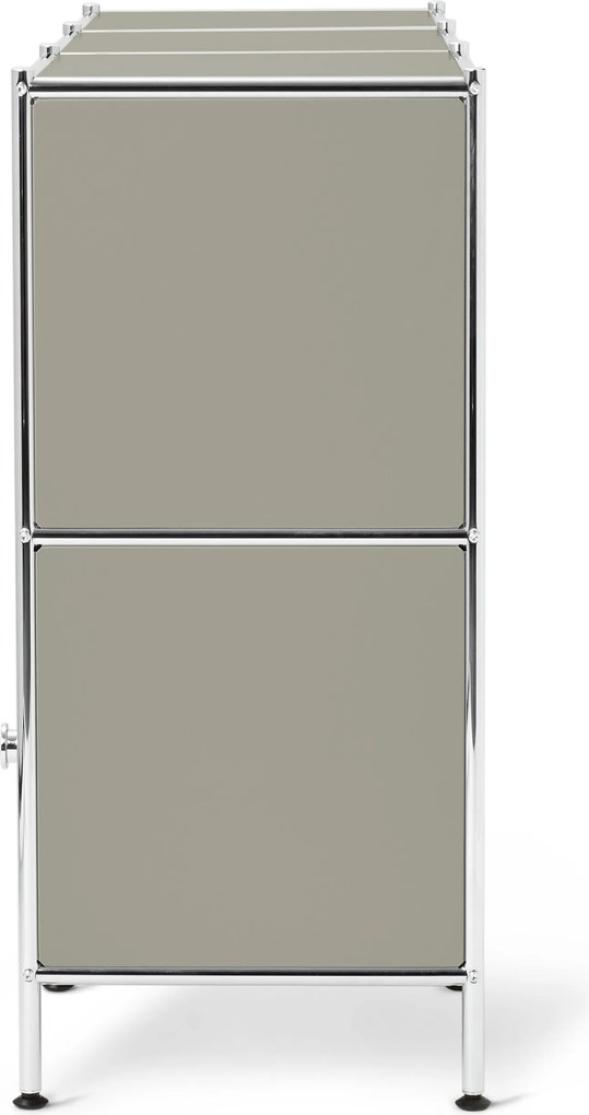 Kovový príborník »CN3 Kids« s 3 dvierkami, svetlosivý