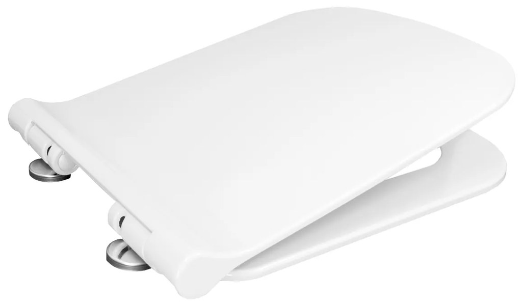 Gamma Viana, toaletné WC sedátko 418(467)x444mm z duroplastu s pomalým zatváraním, biela, ERG-GAM-D6