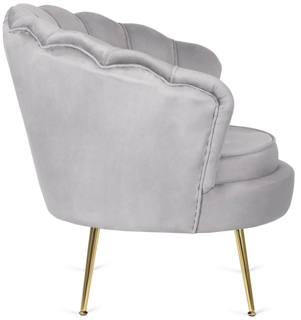 PROXIMA.store - Elegantné čalúnené kreslo GRAND FARBA: sivá