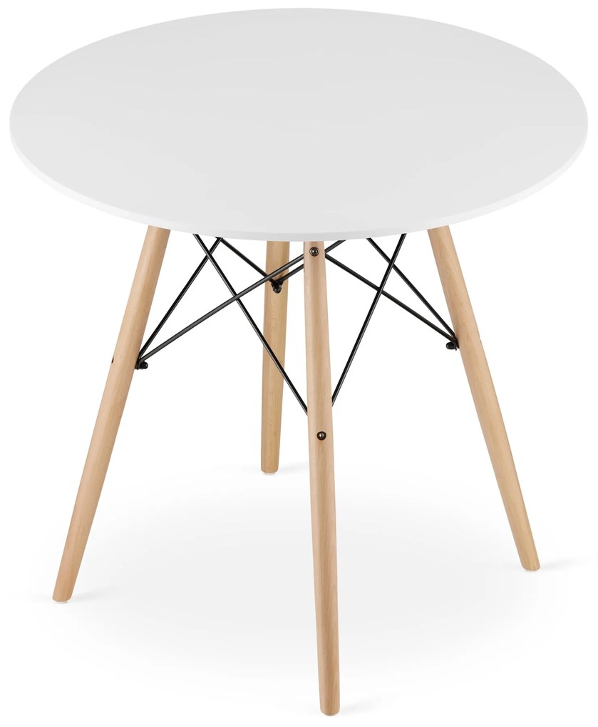 Okrúhly stôl TODI 80 cm - biely 9403 20 80 00