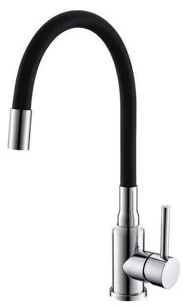 ALVEUS 1144427 - Drezová batéria s flexibilným ramienkom MINTAS 34 cm chróm/čierna