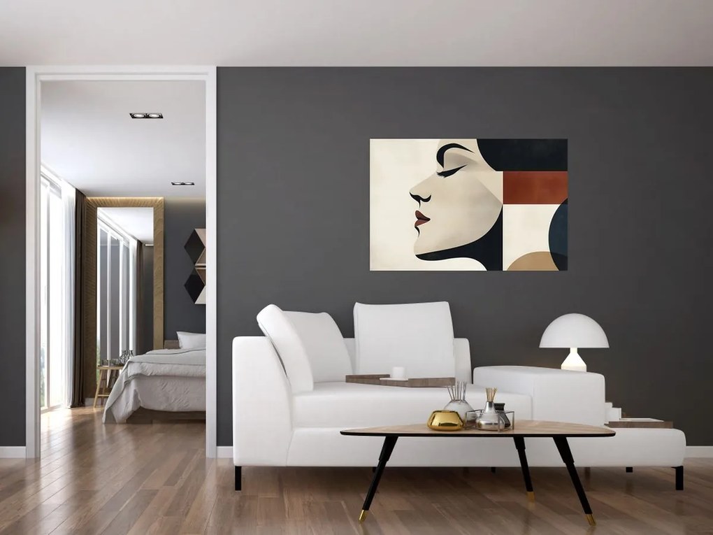 Obraz - Žena z profilu (90x60 cm)
