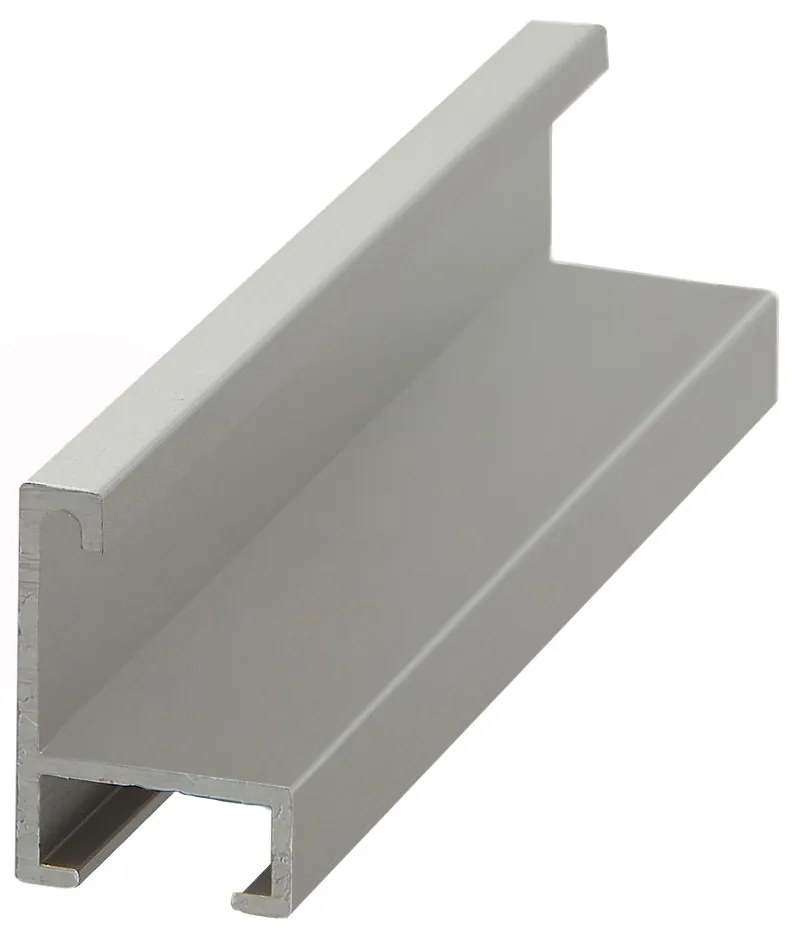 DANTIK rám na obraz 40x50 | ALU Stříbrná matná (Plexi Čiré)