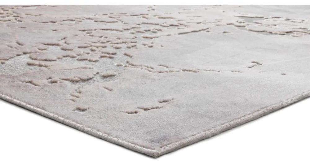 Sivo-béžový koberec z viskózy Universal Margot Marble, 160 x 230 cm