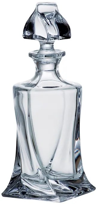 Crystalite Bohemia sklenená karafa na whisky Quadro 400 ML
