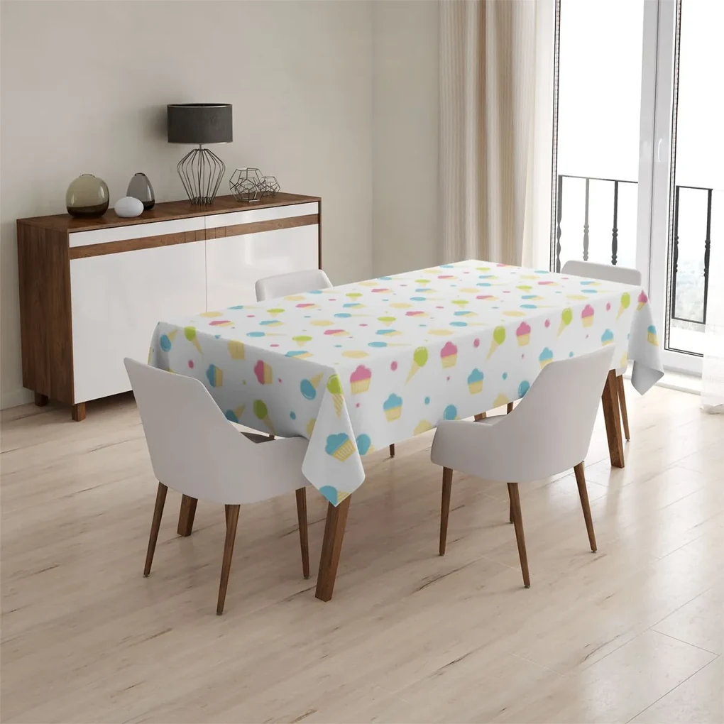 Sablio Obrus Zmrzlinky a muffiny - 130x130 cm