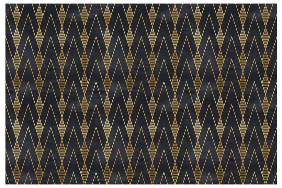 Dekoratívna tapeta na nábytok v čierno-zlatej farbe Ambiance Ragnar