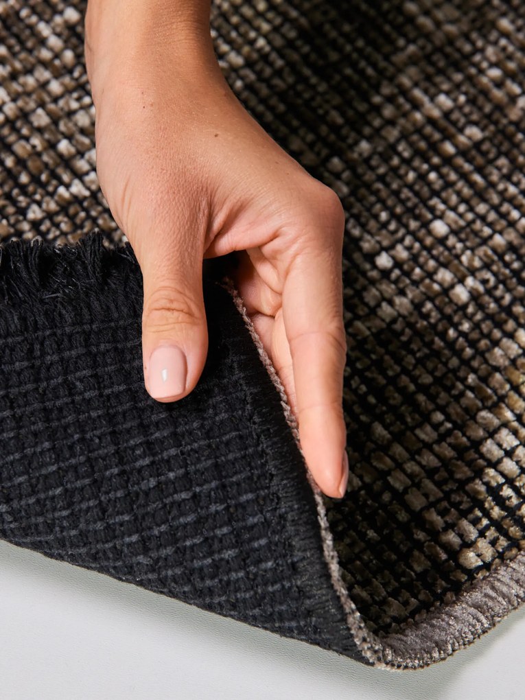 ELLE Decoration, Behúň Brilliance Prisma 106312 Beige z kolekcie Elle, 80x250, hnedá, obývacia izba