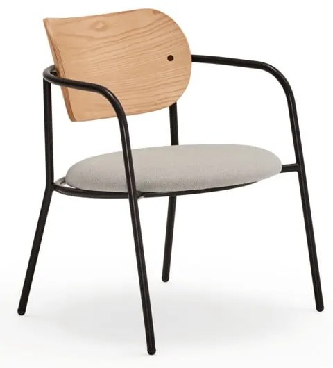 Sivé kreslo v dekore duba Eclipse - Teulat