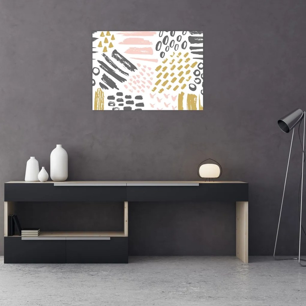 Obraz - Abstraktné ťahy (70x50 cm)