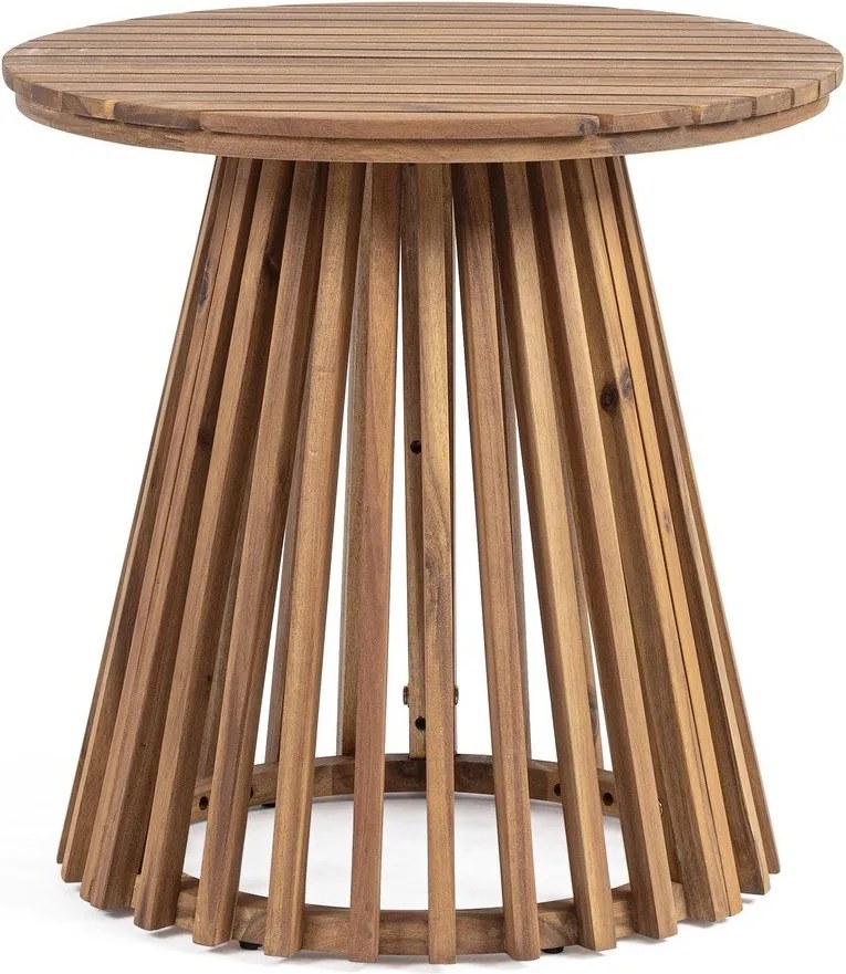 Okrúhly záhradný stolík z masívu akácie ø 50 cm Rodano – Bizzotto