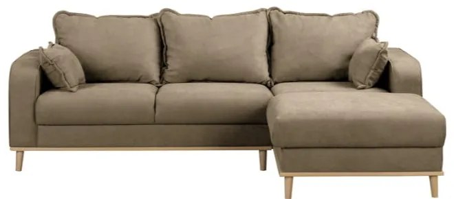 Svetlohnedá rohová pohovka (pravý roh) Beata - Ropez