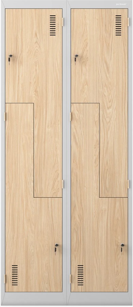 Šatníková skriňa typu L sivá, dub sonoma, 800x1850x450 mm: JULIA Eco Design