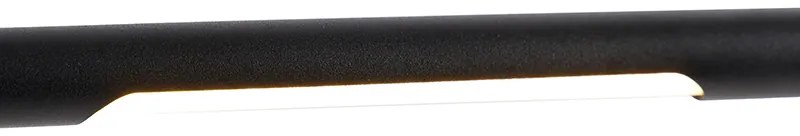 Dizajnová stolná lampa čierna vrátane LED s dotykovým stmievačom - Palka