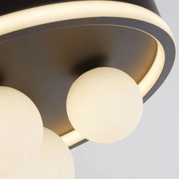 Searchlight 73380BK - LED stropné svietidlo TRIDENT LED/20W/230V priemer 40 cm