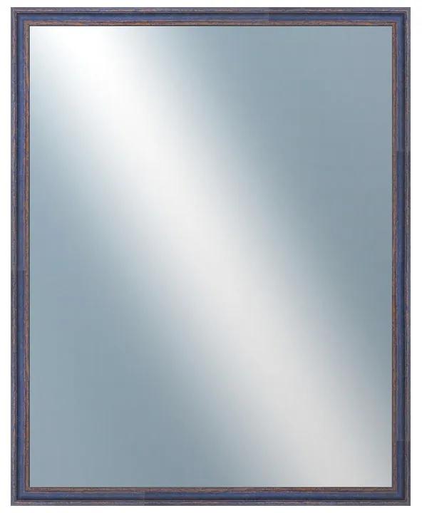 DANTIK - Zrkadlo v rámu, rozmer s rámom 80x100 cm z lišty LYON modrá (2668)