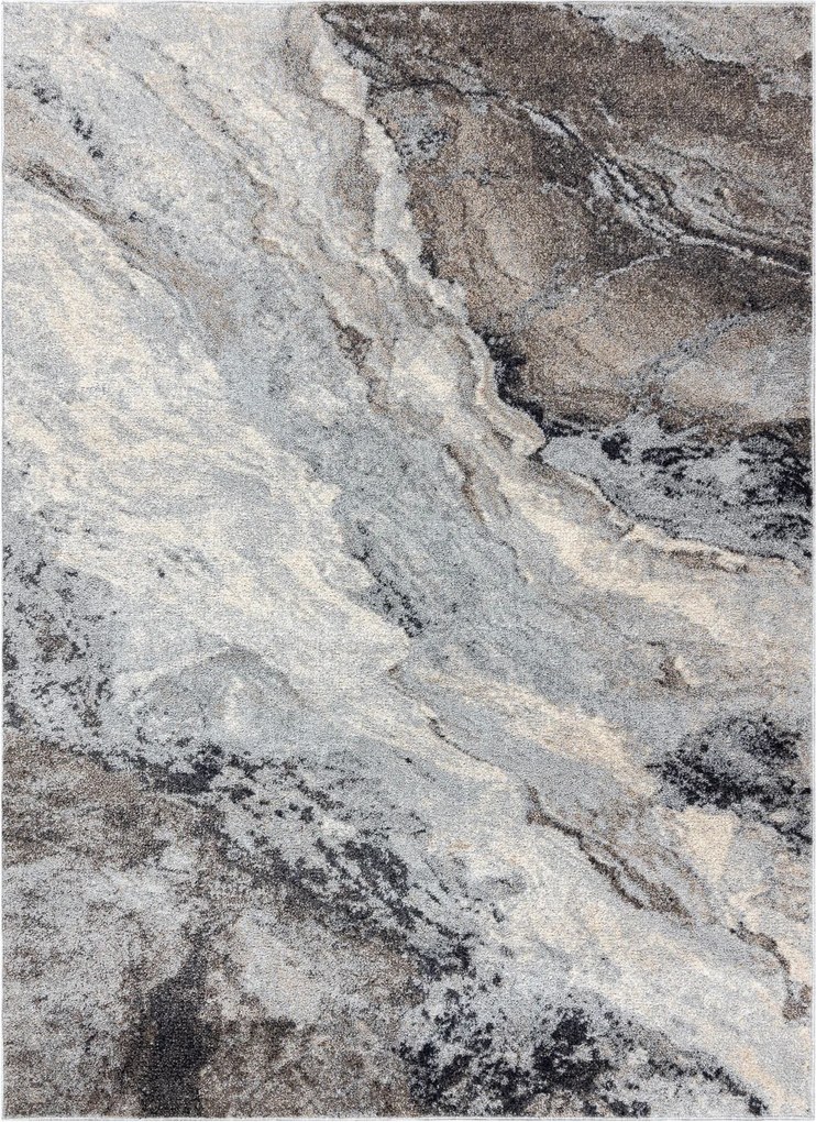 Dywany Łuszczów, Kusový koberec Fusion 9613 l. grey/dark grey, 240x330, šedá, kancelária