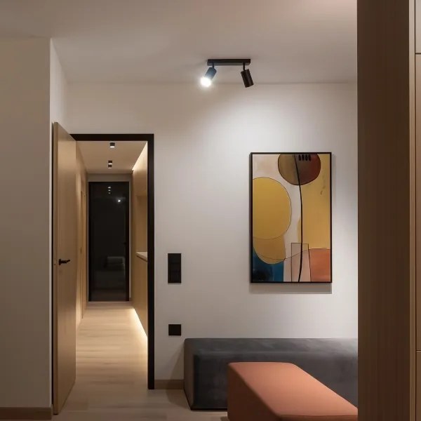 Brilagi - LED stmievateľné bodové svietidlo SELE 2xGU10/6,5W/230V čierna/zlatá