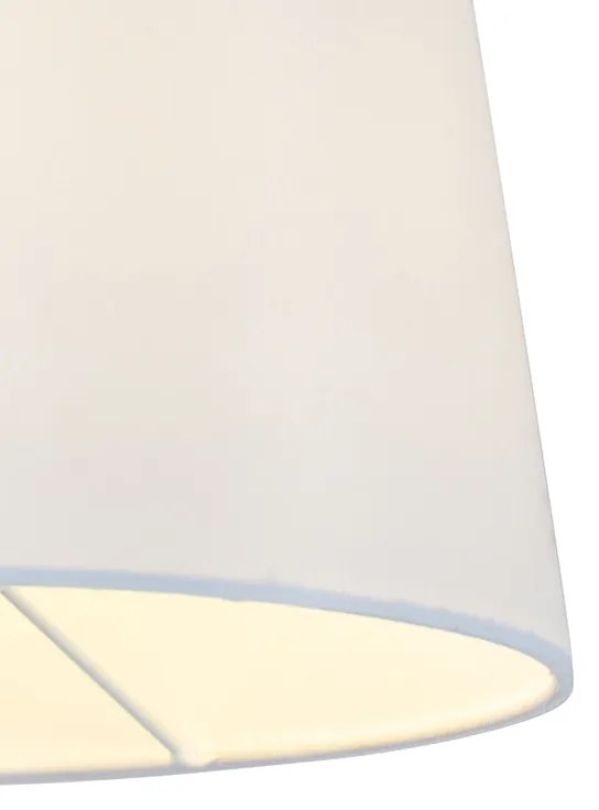 Bronzová nástenná lampa s bielym tienidlom a nastaviteľným ramenom - Ladas Deluxe