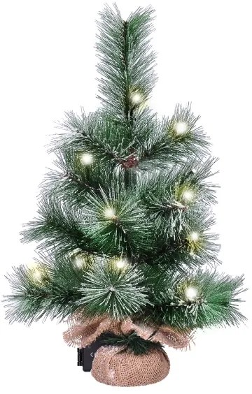 Solight 1V238 - LED Vonkajšia vianočná dekorácia 15xLED/3xAA stromček IP44