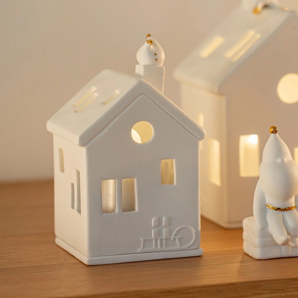 räder Porcelánový svietnik domček Santa's Little Feet