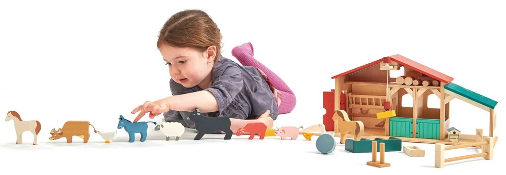 Tender Leaf - Drevená farma so zvieratkami