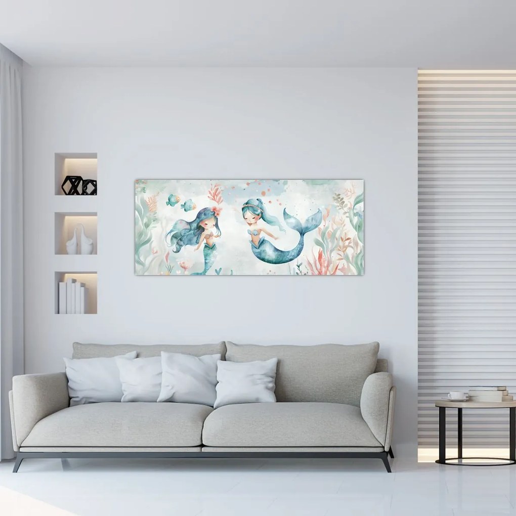 Obraz - Morské panny (120x50 cm)